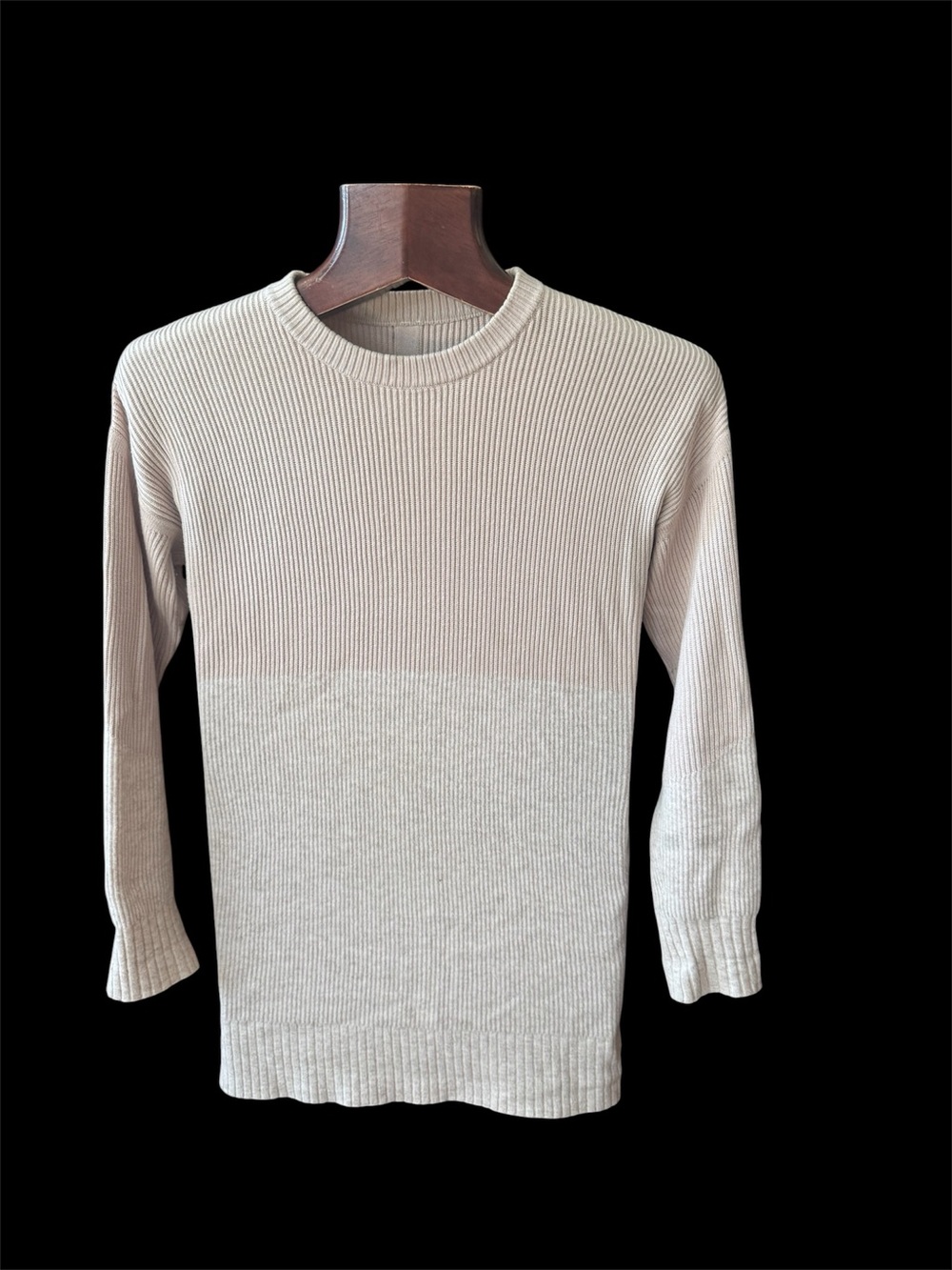 Lululemon Cream Ribbed Crewneck cashmere mix dress size 8 - Picture 1 of 12